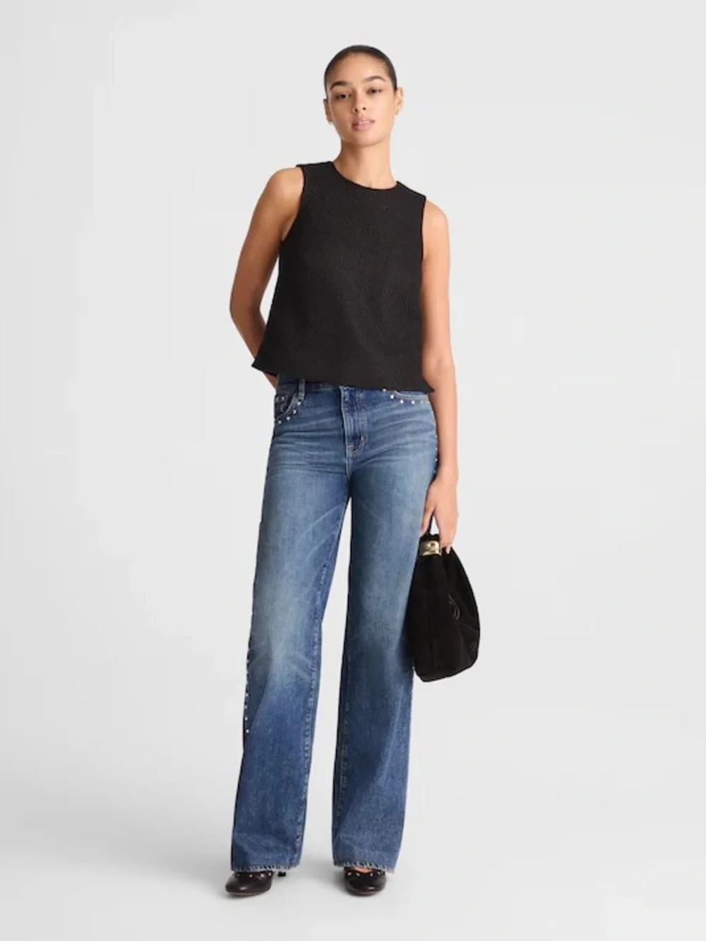 Madewell Boxy Shell Top in Tweed - Picture 8 of 10
